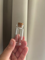 Glazen fles met kurk