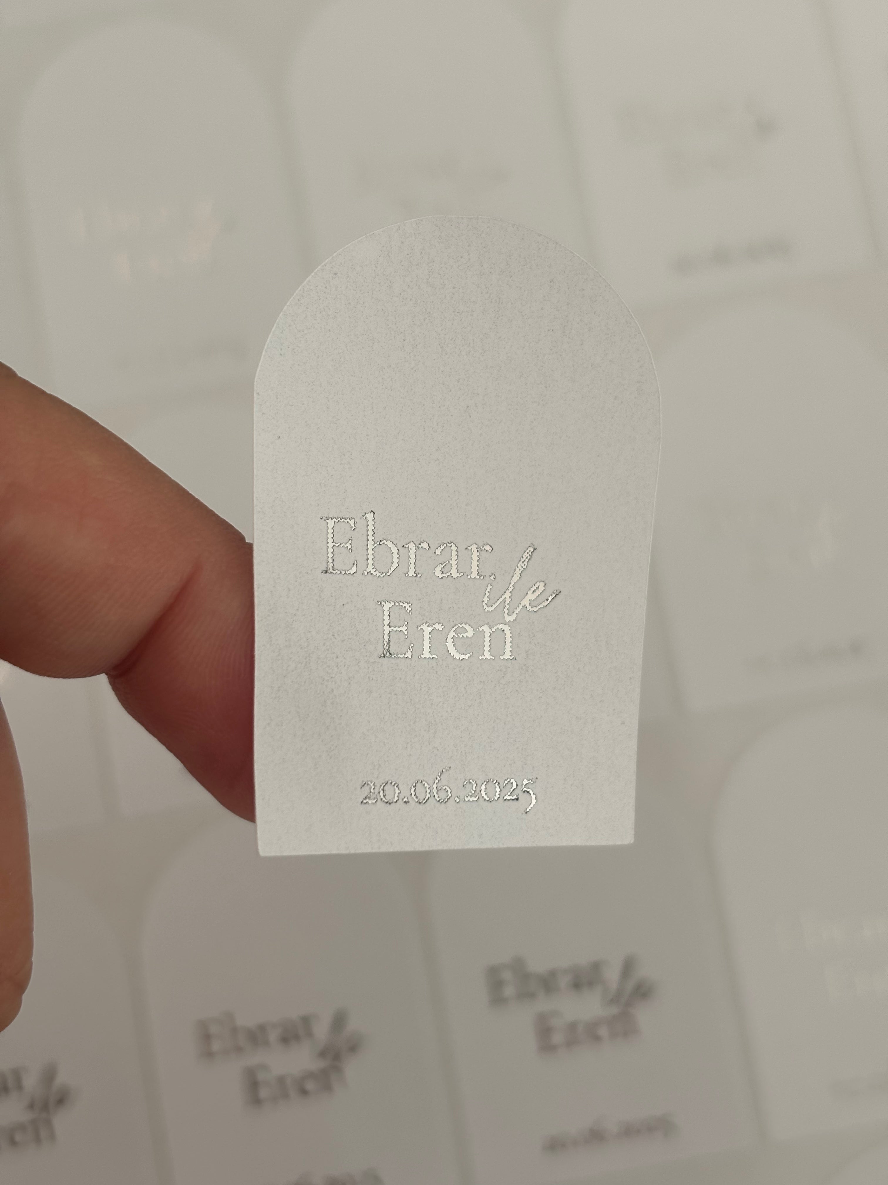 Stickers met zilver of goudfolie