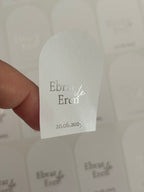 Stickers met zilver of goudfolie