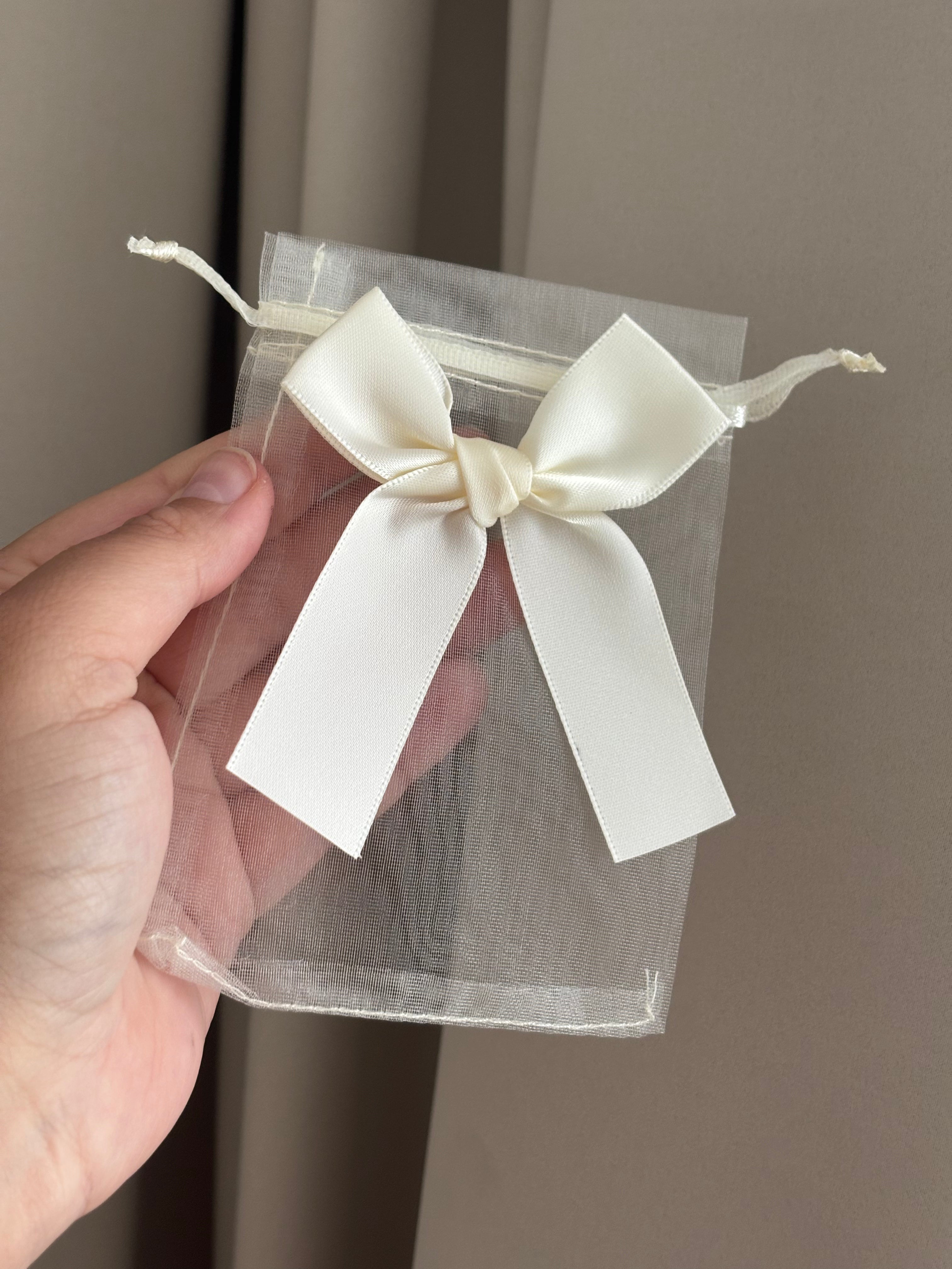 Zakje met strik | Beige