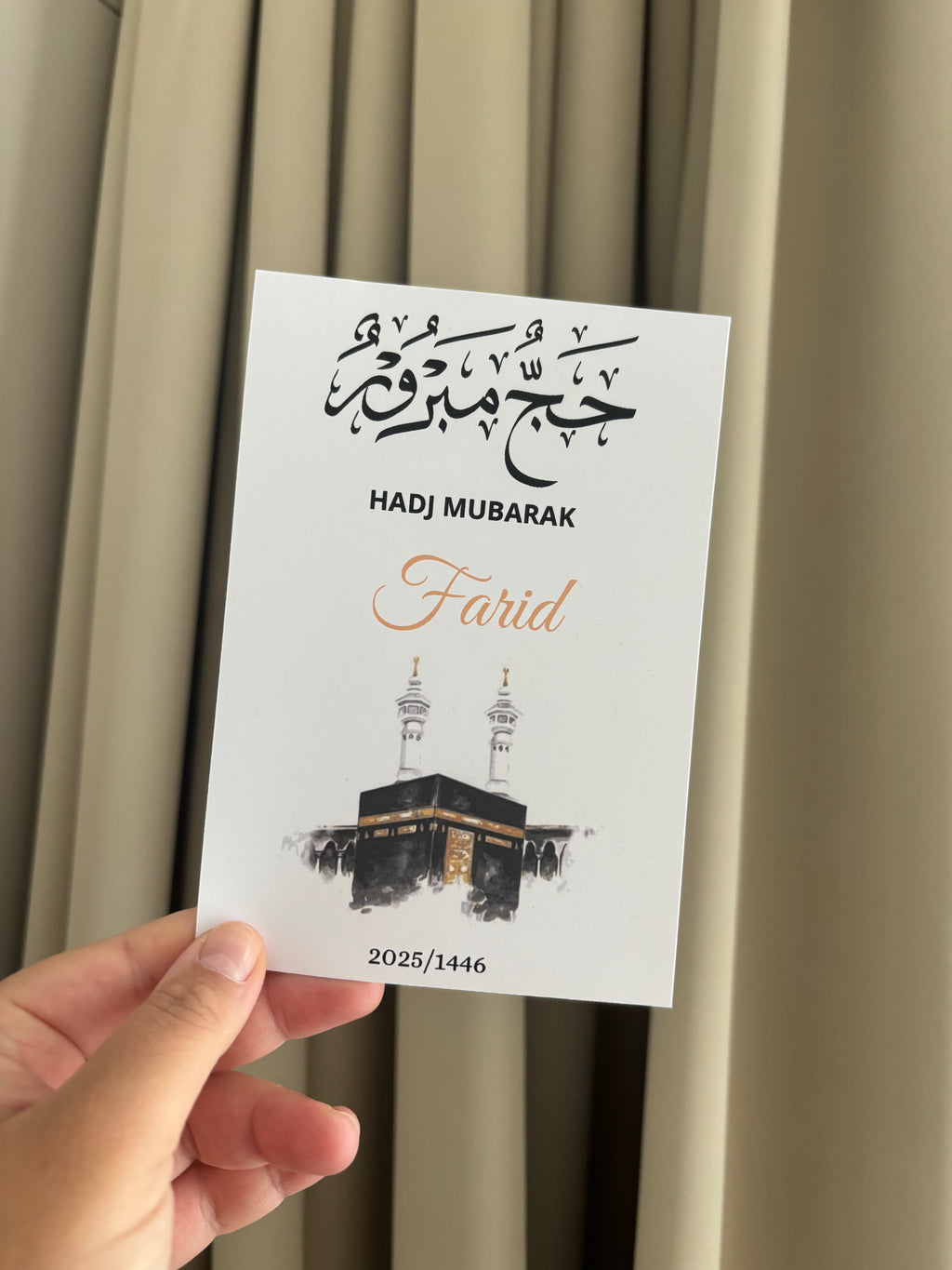 Hadj Mubarak Tafelkaart