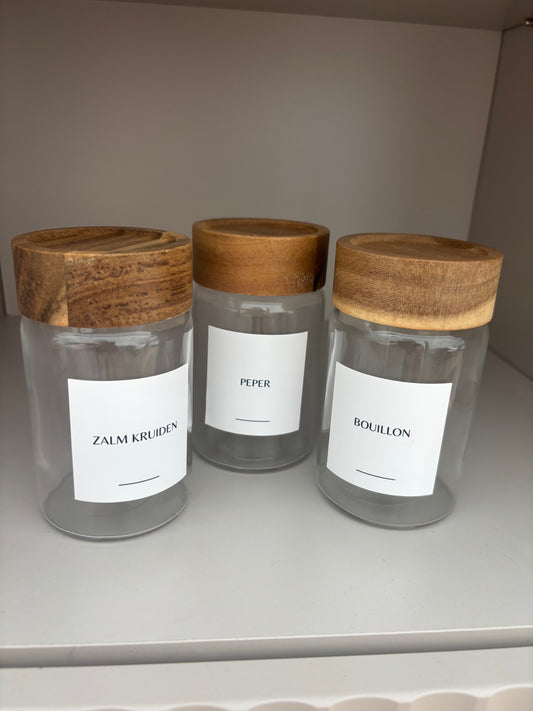 Kruidenlabels | wit | Belleza