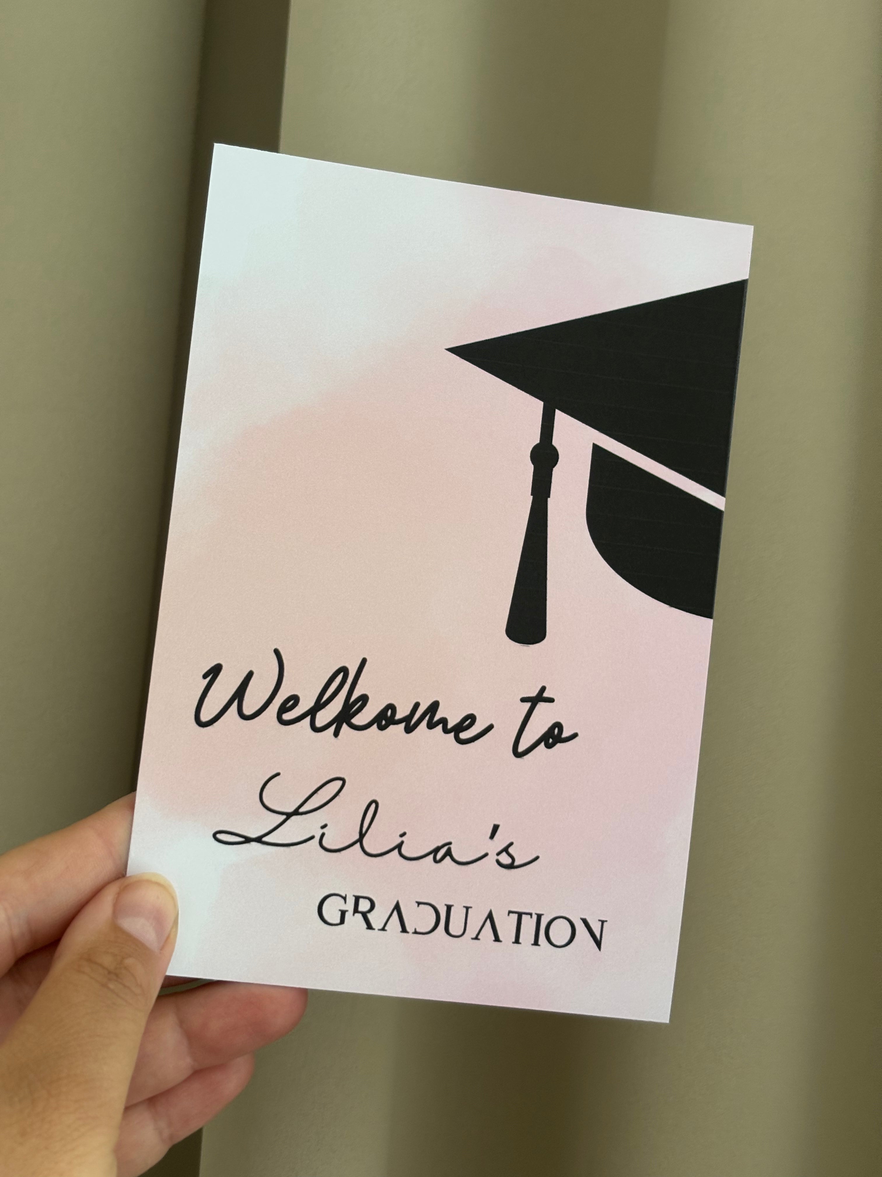 Welcome to | graduation Tafelkaart