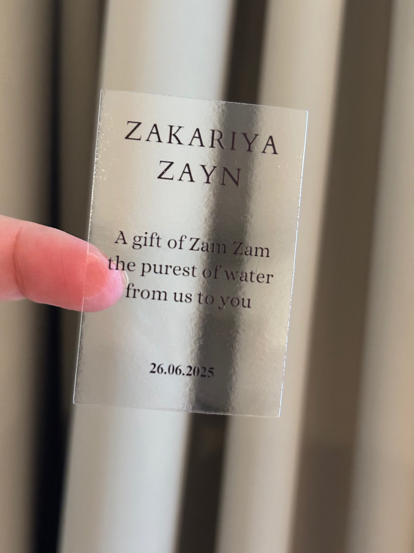 A gif of zamzam stickers | transparant