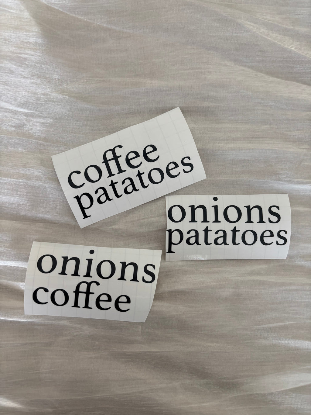 Vinyl labels| voorraad