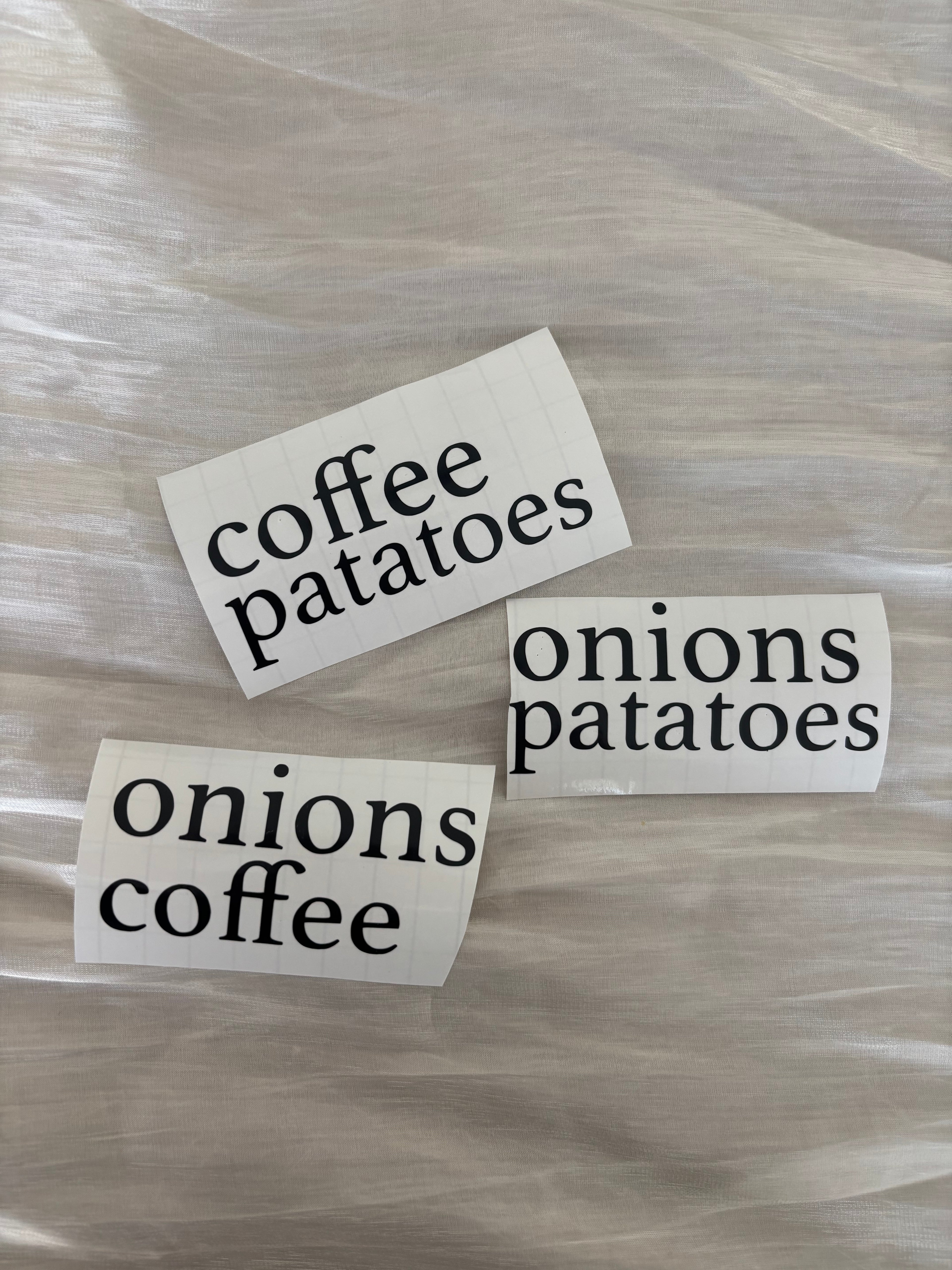 Vinyl labels| voorraad