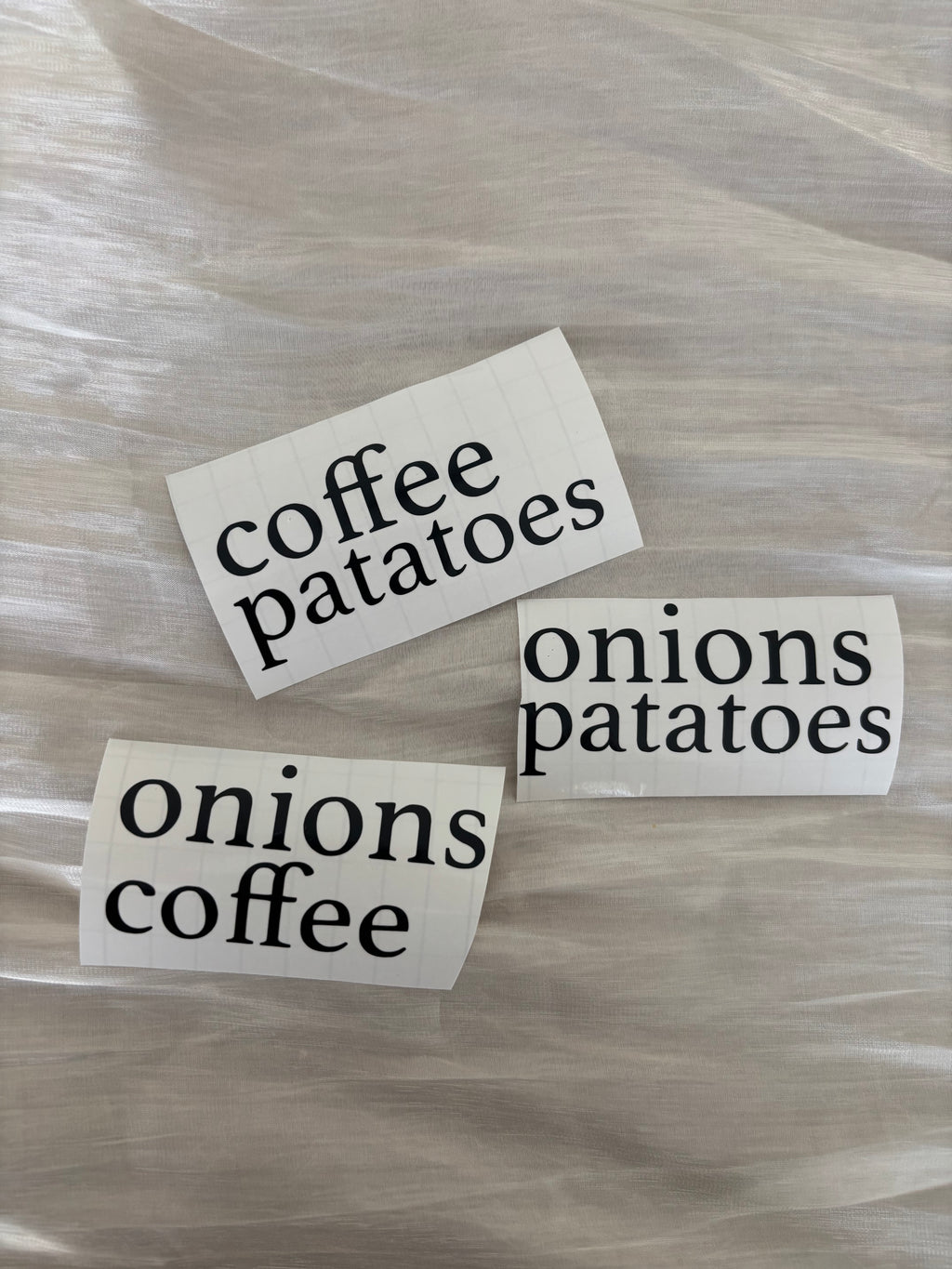 Vinyl labels| voorraad