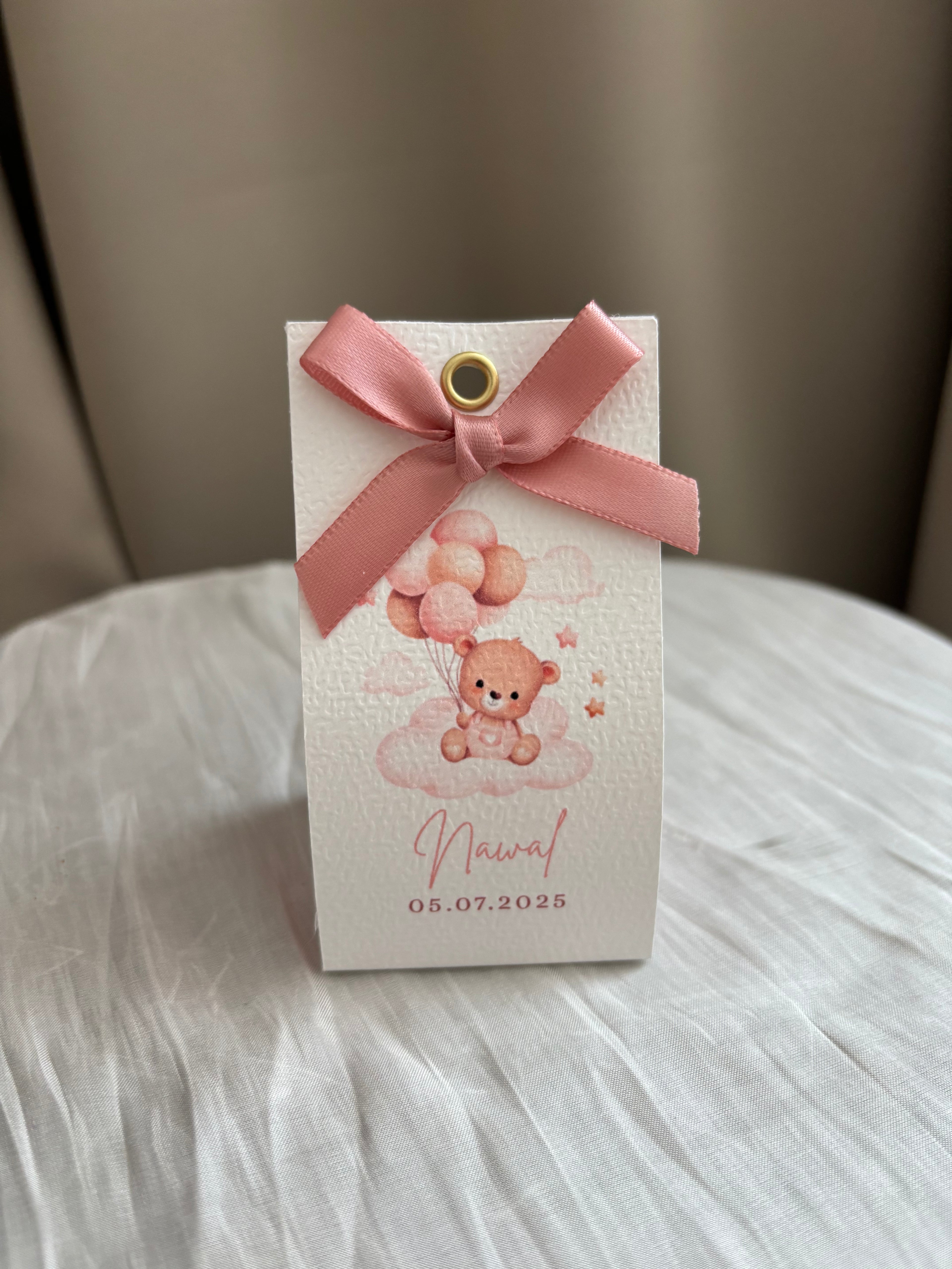 Bubble kaars bedankje | babyshower