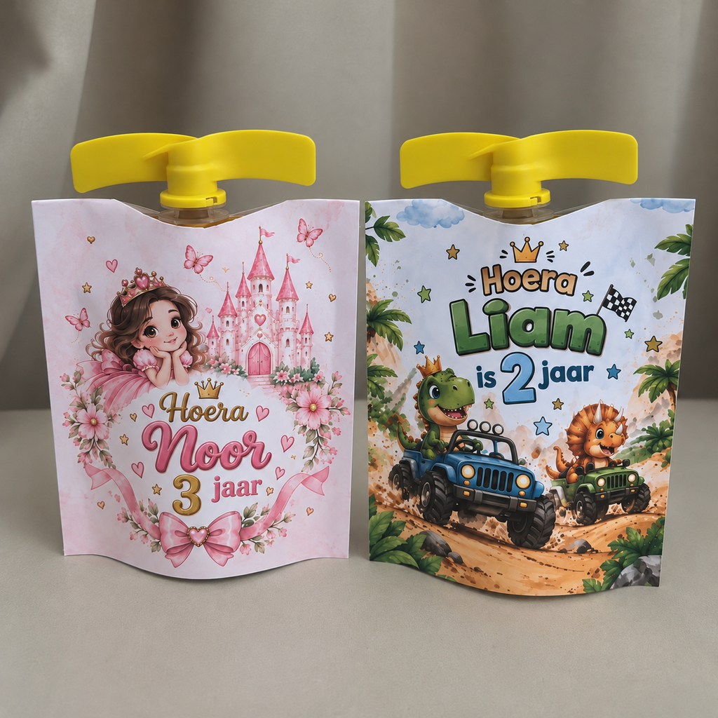 Knijpfruit traktatie, uitdelen