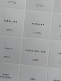 Kruidenlabels wit Arimo