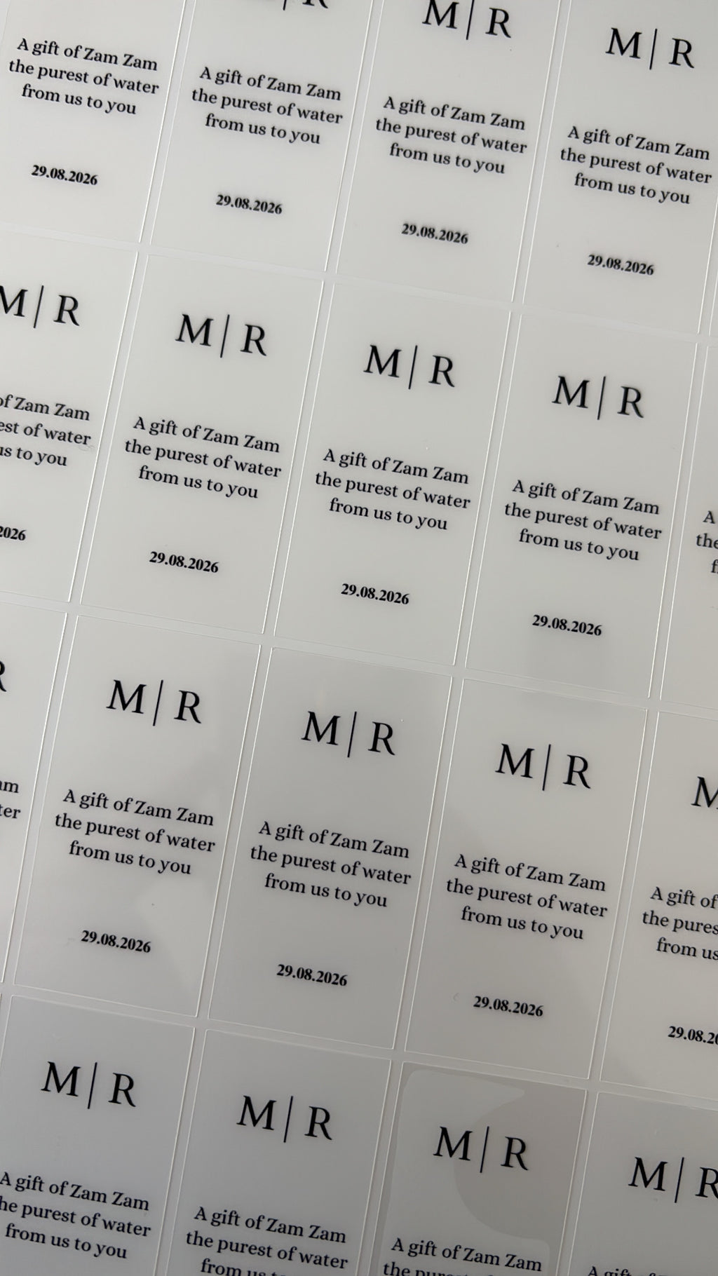 A gift of zamzam stickers transparant stickers