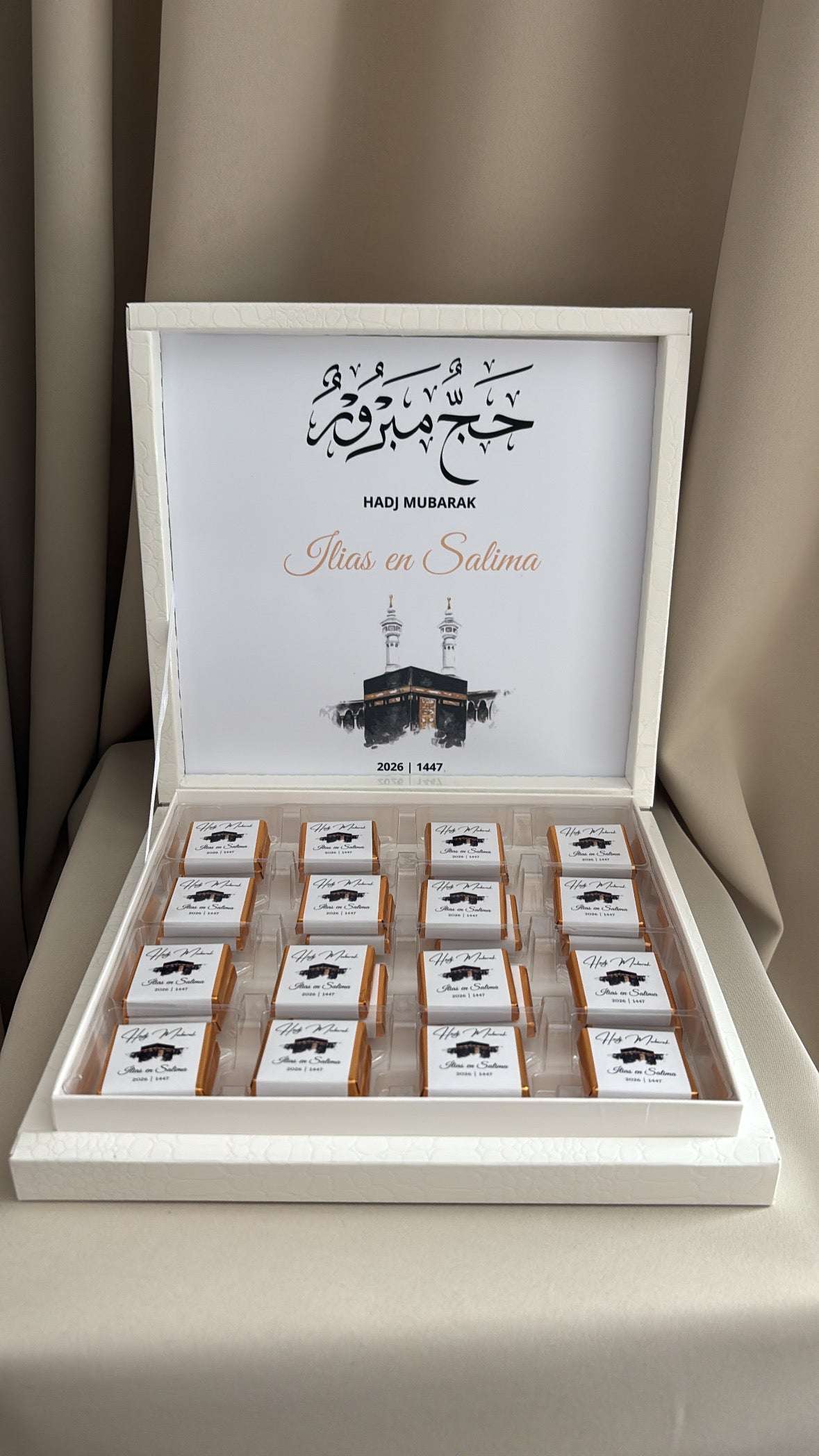 umrah mubarak chocolade box