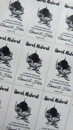 Umrah Mubarak stickers, hadj Mubarak, zamzam stickers, umrah Gifts 