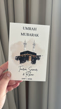 Umrah of hadj Mubarak Tafelkaarten 