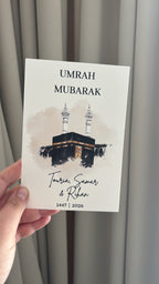 Umrah of hadj Mubarak Tafelkaarten 