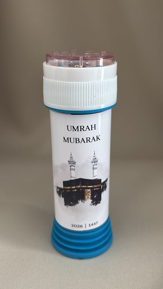 Umrah Mubarak gift, umrah Mubarak bellenblaas, hadj bellenblaas