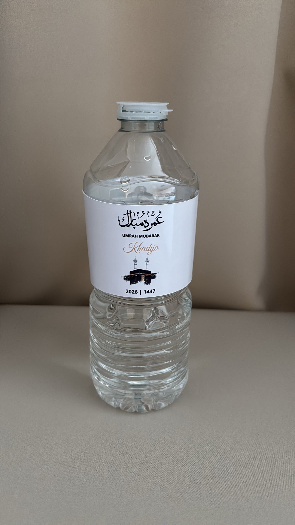 Umrah of Hadj Mubarak flessen etiketten