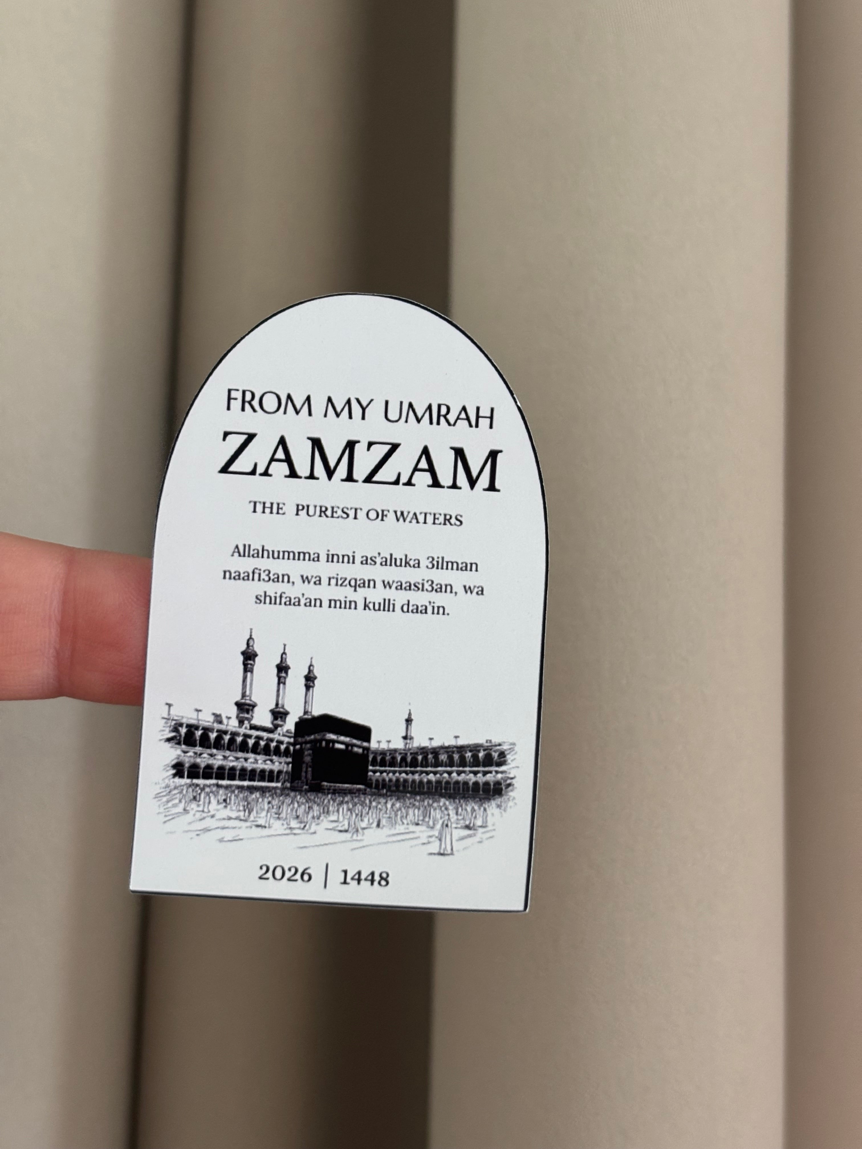 From my Umrah zamzam stickers