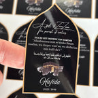 A gift of zamzam stickers zwart met goud