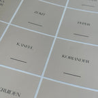 Kruidenlabels | pierson | beige