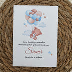 Tafelkaart geboortefeest
