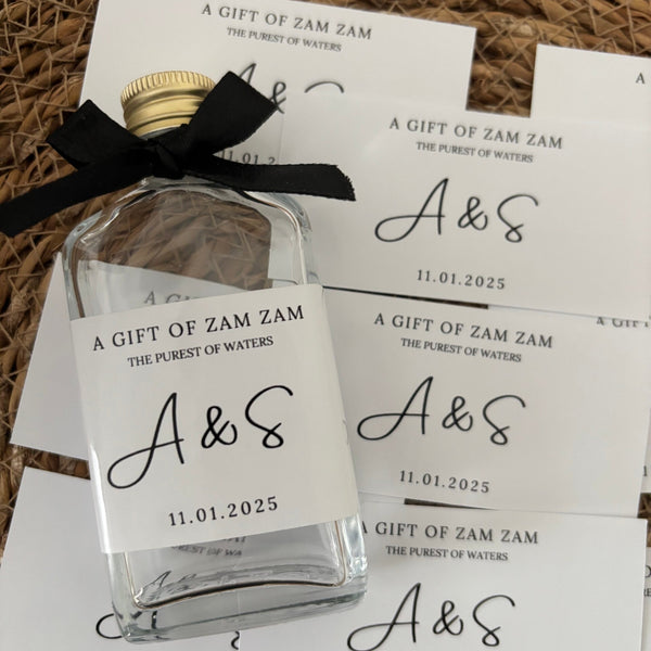 A gift of zamzam stickers