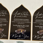 A gift of zamzam stickers zwart met goud