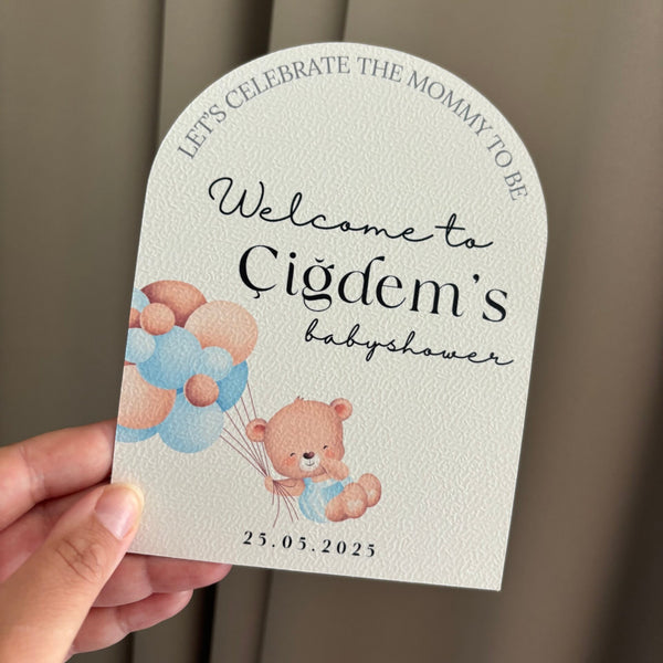 Welcome to | babyshower Tafelkaarten | Boy or girl