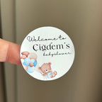 Welcome to | babyshower stickers Boy