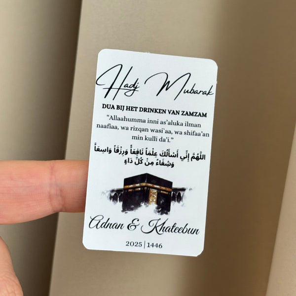 A gift of zamzam stickers