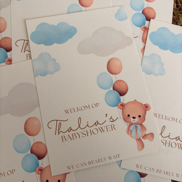 Babyshower Tafelkaarten | Jongen of meisje