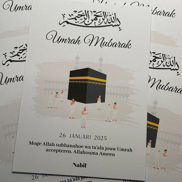 Tafelkaart || Umrah Mubarak