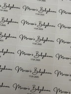 Transparante stickers || rechthoek