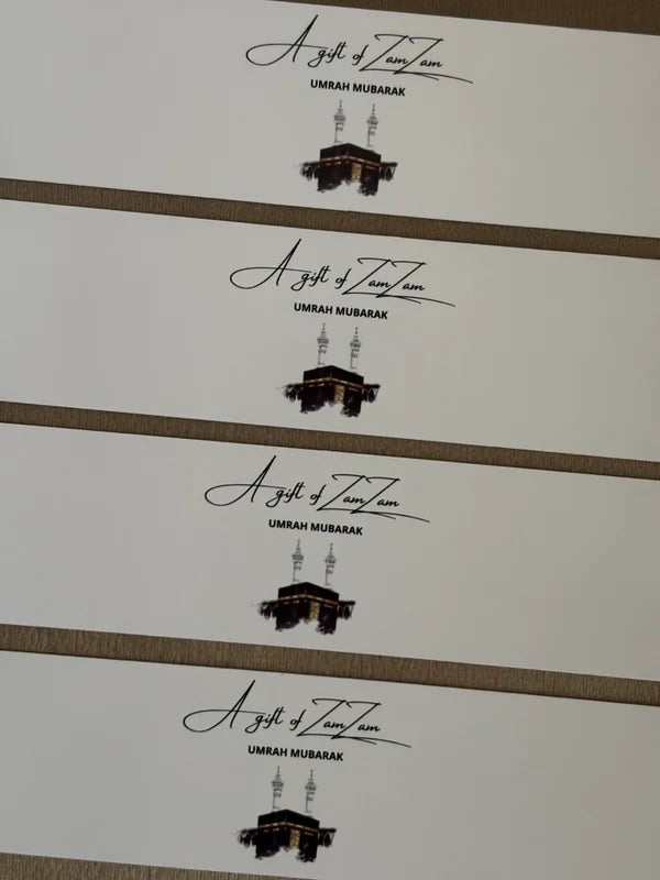 Flessen etiketten || A gift of Zamzam