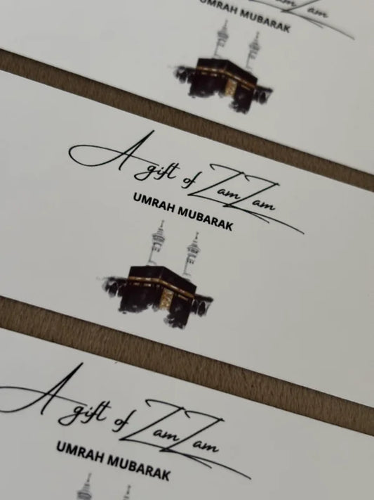 Flessen etiketten || A gift of Zamzam