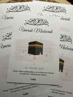 Tafelkaart || Umrah Mubarak