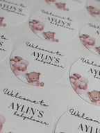 Geboorte stickers || Roze