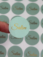 Ronde stickers || goudfolie