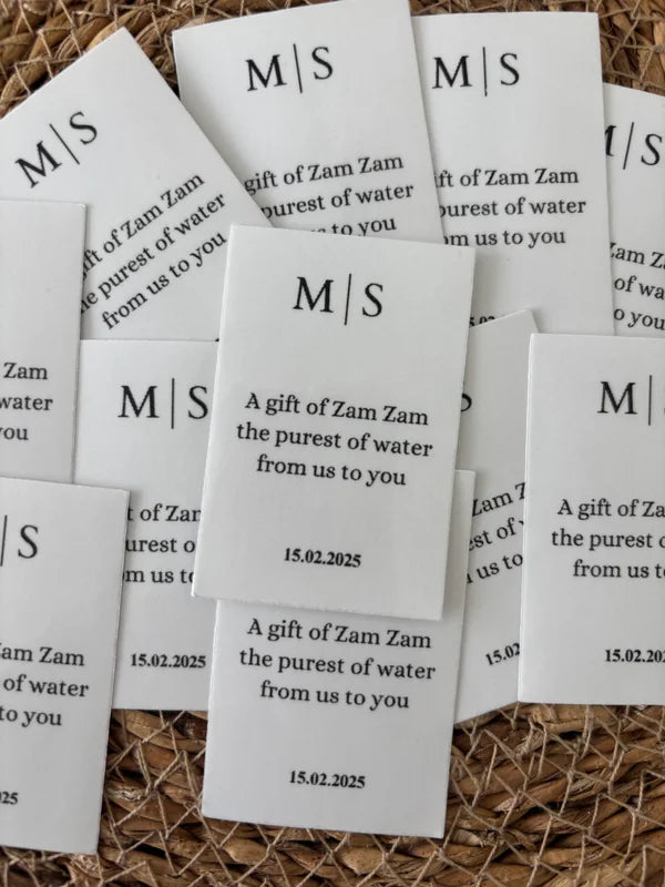 A gift of zamzam stickers || transparant