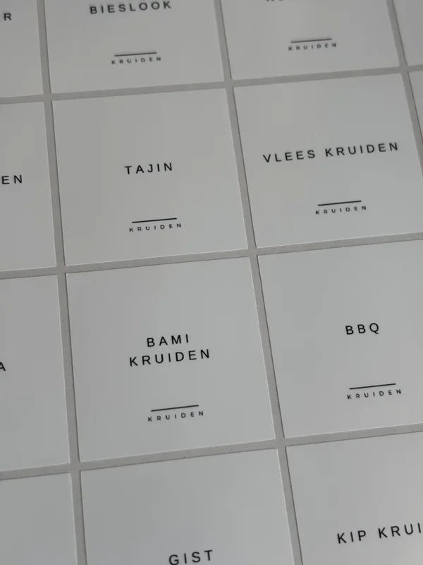 Kruidenlabels | wit