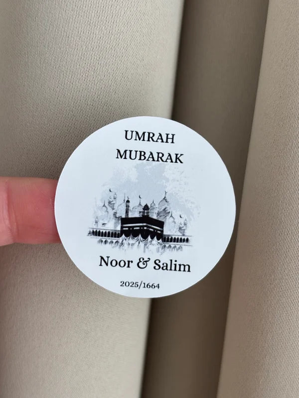 Ronde stickers || Umrah & Hadj Mubarak