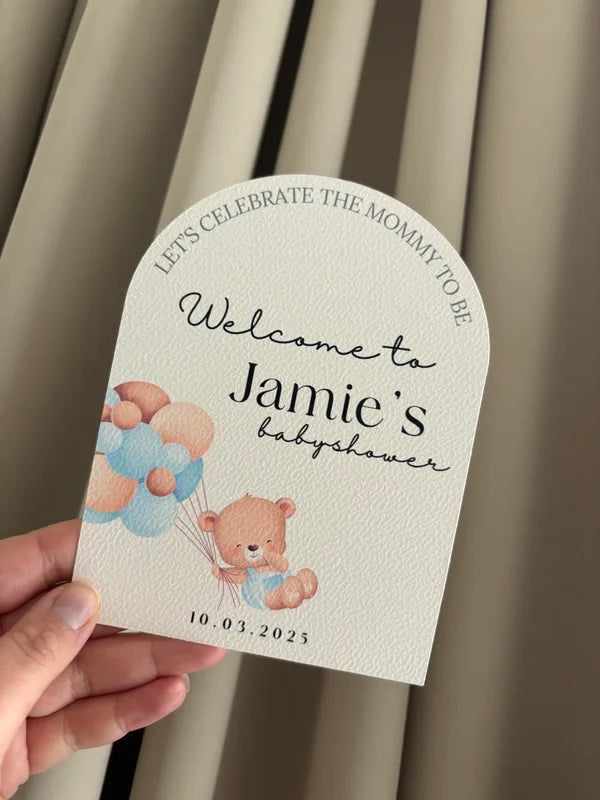 Welcome to | babyshower Tafelkaarten | Boy or girl