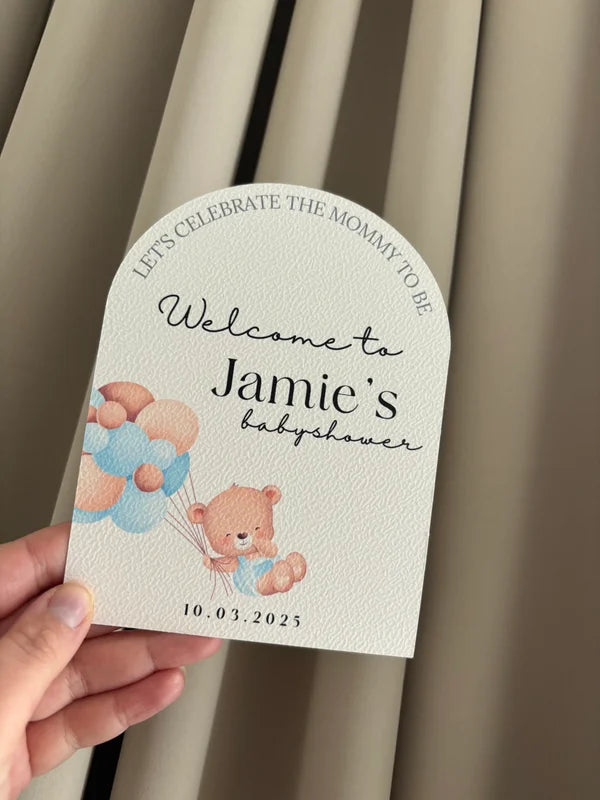 Welcome to | babyshower Tafelkaarten | Boy or girl