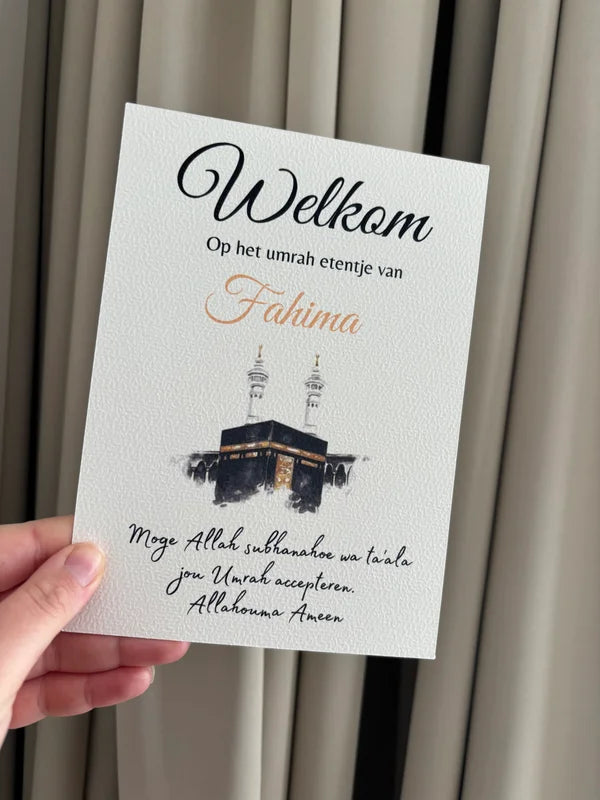 Umrah | etentje Tafelkaarten