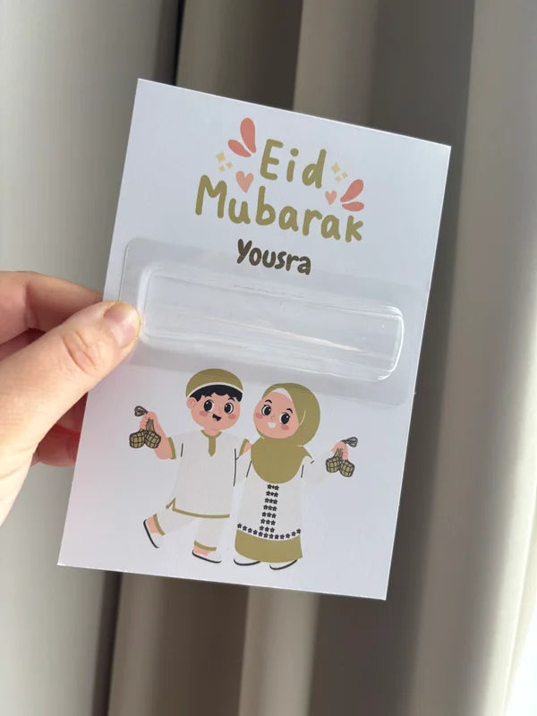 Eid Mubarak geldkaart met geldhouders