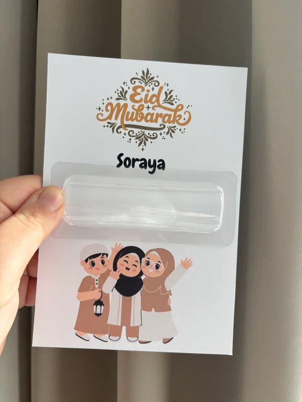 Eid Mubarak geldkaart met geldhouders
