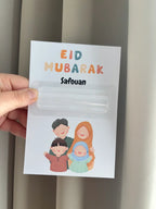 Eid Mubarak geldkaart met geldhouders