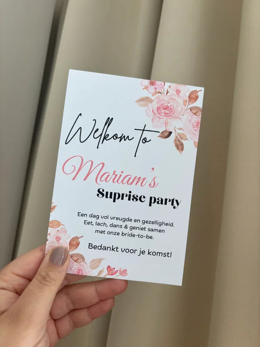 Welcome to | surprise party