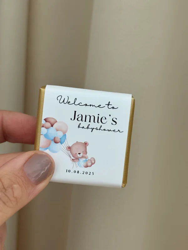Babyshower Chocoladebox | girl or boy met inhoud & ontwerp