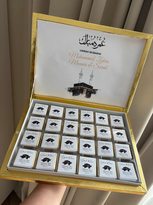 Umrah & Hadj Chocoladebox | met inhoud & ontwerp